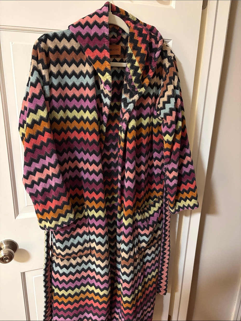 Missoni Home Multicolor Zigzag Robe with Bold Stripes